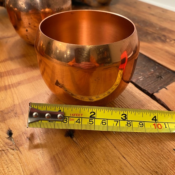 Coppercraft Guild rolypoly drink ware. Rolypoly glasses. Vintage copper barware. - Picture 6 of 7